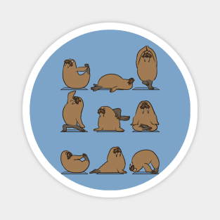 Walrus Yoga Magnet